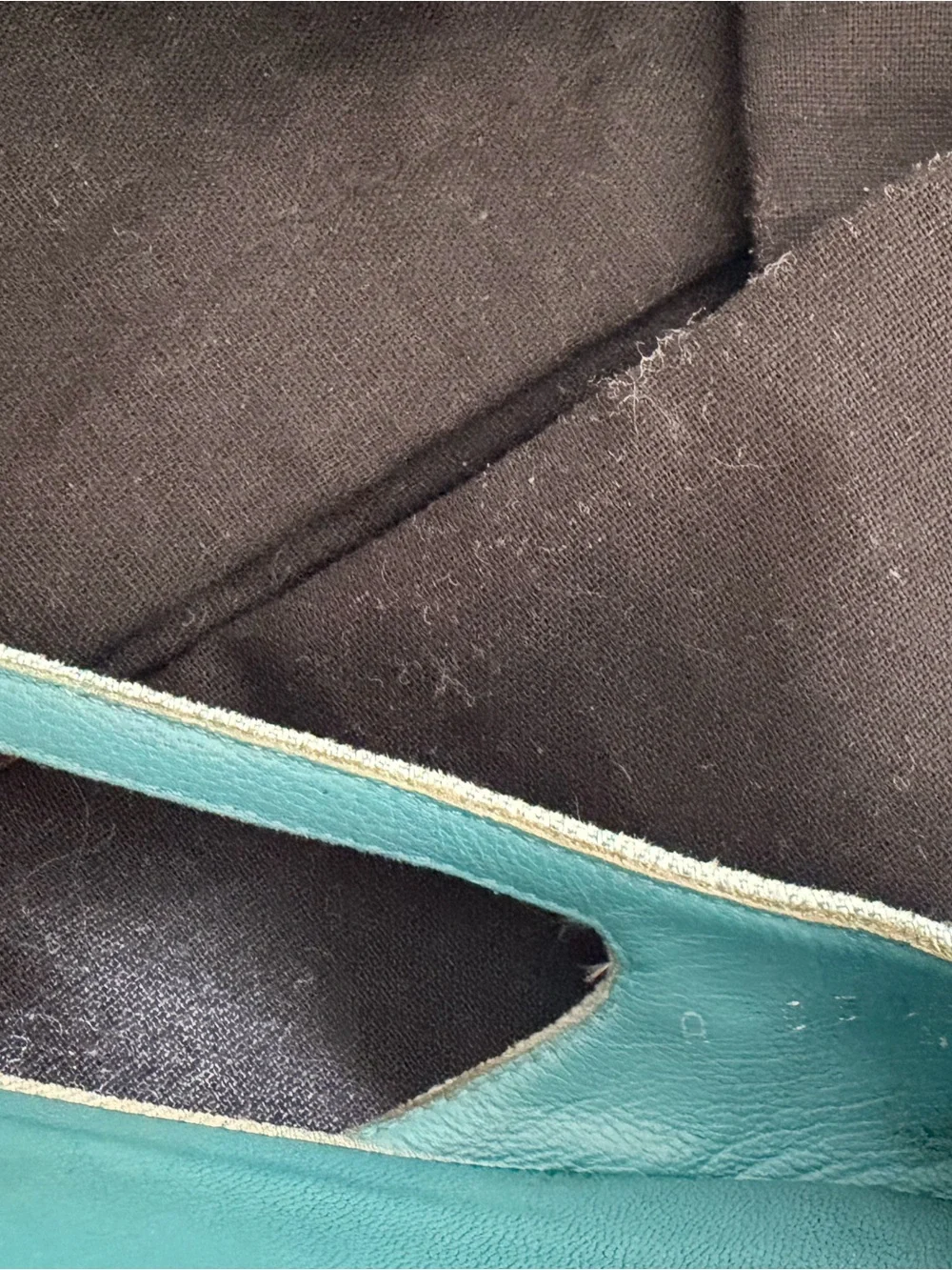 Chanel denim slingback flats mules